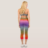 Chromatisches Nachwetter Capri Leggings (Rückseite)