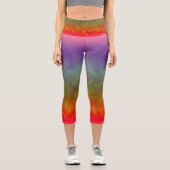 Chromatisches Nachwetter Capri Leggings (Vorderseite)