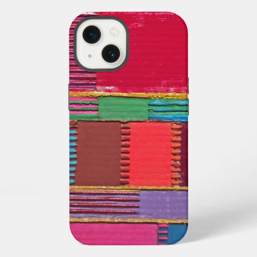 Chromatisches Quilt iPhone Hülle (Rückseite)