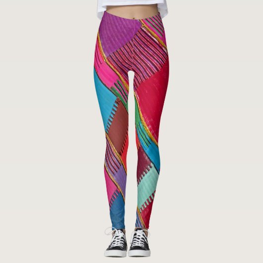 Chromatisches Quilt Leggings (Vorderseite)
