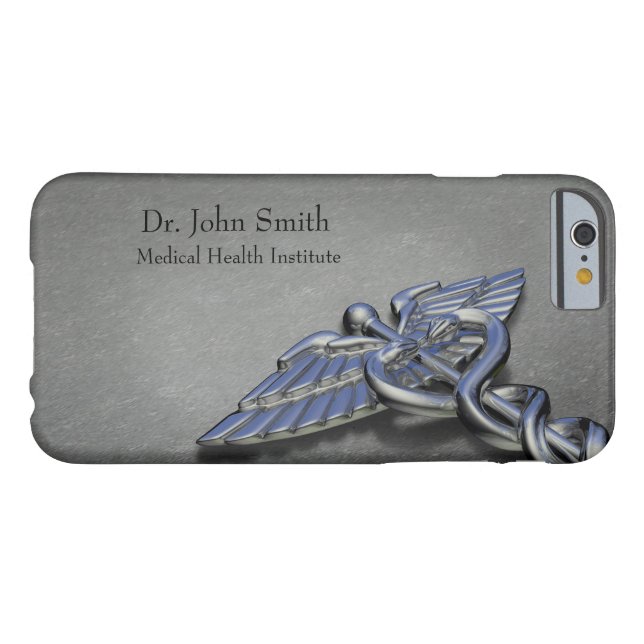 Chromberuflicher medizinischer Caduceus - iPhone Case-Mate iPhone Hülle (Rückseite Horizontal)