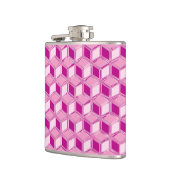 Chrome-3-d-Boxen - fuchsienrosa Flachmann (Links)