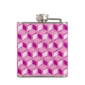 Chrome-3-d-Boxen - fuchsienrosa Flachmann (Rückseite)