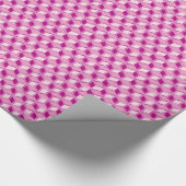 Chrome-3-d-Boxen - fuchsienrosa Geschenkpapier (Ecke)
