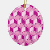 Chrome-3-d-Boxen - fuchsienrosa Keramikornament (Links)