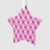 Chrome-3-d-Boxen - fuchsienrosa Ornament (Vorderseite)