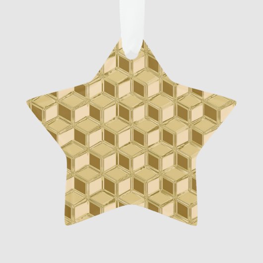Chrome-3-D-Boxen - goldfarben Ornament (Vorderseite)