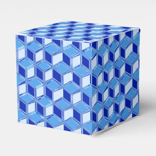 Chrome-3-d-Boxen - Kobaltblau Geschenkschachtel (Vorderseite)