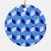 Chrome-3-d-Boxen - Kobaltblau Keramikornament (Hinten)