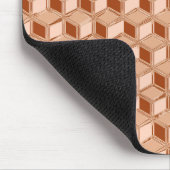 Chrome-3-d-Boxen - kupferfarben Mousepad (Ecke)
