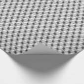 Chrome 3-d Boxen - silber grau Geschenkpapier (Ecke)