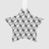 Chrome 3-d Boxen - silber grau Ornament (Rückseite)