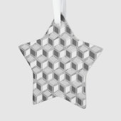 Chrome 3-d Boxen - silber grau Ornament (Vorderseite)