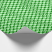 Chrome 3-d Boxen - Smaragdgrün Geschenkpapier (Ecke)