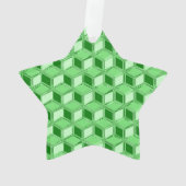 Chrome 3-d Boxen - Smaragdgrün Ornament (Rückseite)