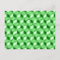 Chrome 3-d Boxen - Smaragdgrün
