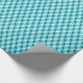 Chrome-3-d-Boxen - Türkis/Aqua Geschenkpapier (Ecke)