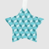 Chrome-3-d-Boxen - Türkis/Aqua Ornament (Rückseite)