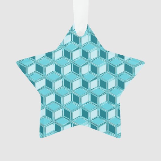 Chrome-3-d-Boxen - Türkis/Aqua Ornament (Vorderseite)