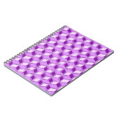 Chrome 3-d Boxen - violett lila Notizblock (Linke Seite)