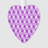 Chrome 3-d Boxen - violett lila Ornament (Vorderseite)