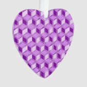 Chrome 3-d Boxen - violett lila Ornament (Vorderseite)
