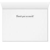 Chrome Air Intake Dankeschön Karte (Innenansicht Horizontal (Unten))