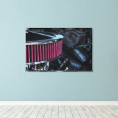Chrome Air Intake Leinwanddruck (Insitu (Holzboden))