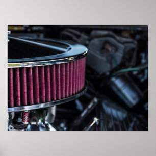 Chrome Air Intake Poster