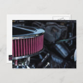 Chrome Air Intake Postkarte (Vorne/Hinten)