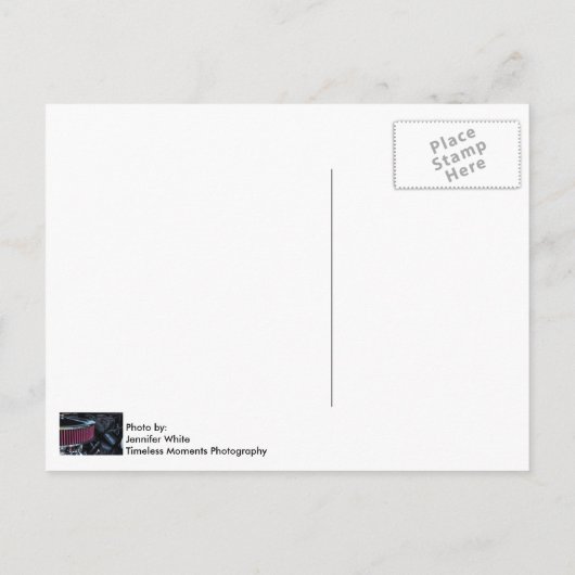 Chrome Air Intake Postkarte (Rückseite)