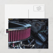 Chrome Air Intake Postkarte (Vorne/Hinten)