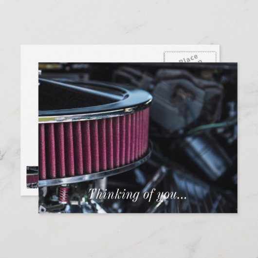 Chrome Air Intake Postkarte (Vorne/Hinten)