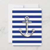 Chrome Anchor auf Navy Stripes (Vorderseite)