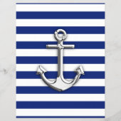 Chrome Anchor auf Navy Stripes Flyer (Vorne)