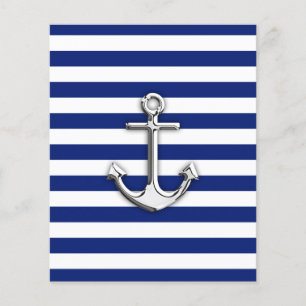Chrome Anchor auf Navy Stripes Flyer