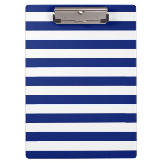 Chrome Anchor auf Navy Stripes Klemmbrett (Vorderseite)
