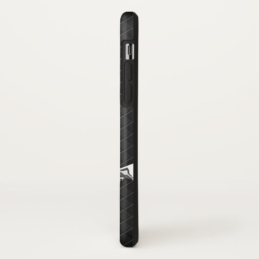 Chrome Anchor Leather Schachbretts Nautische Lifes Case-Mate iPhone Hülle (Hinten/Links)