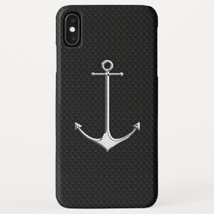 Chrome Anchor on Snake Skin Nautical Lifestyle Case-Mate iPhone Hülle
