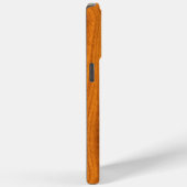 Chrome Anchor on Teak Veneer Style Case-Mate iPhone Hülle (Rückseite / Rechts)