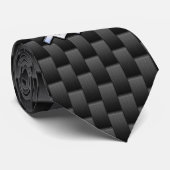 Chrome Aquarius Zodiac Sign Carbon Fibre Stile Krawatte (Gerollt)