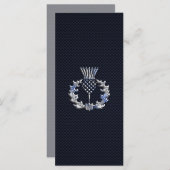 Chrome auf Carbon Fibre Print Scottish Thistle (Vorne/Hinten)