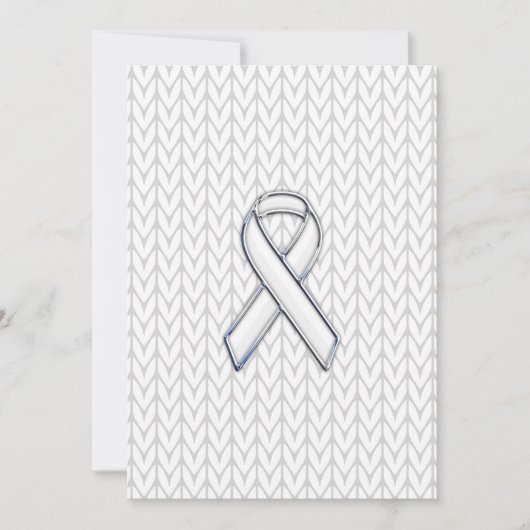 Chrome auf dem "White Strick Ribbon Awareness Prin (Vorderseite)