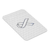 Chrome auf dem "White Strick Ribbon Awareness Prin Magnet (Rechte Seite)