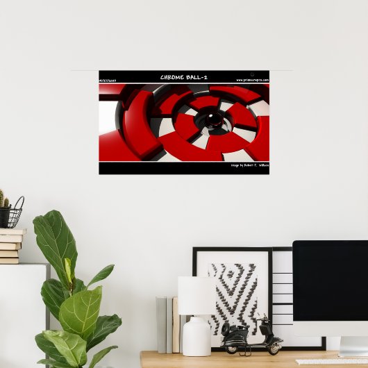 Chrome Ball 2 Poster (Heimbüro)