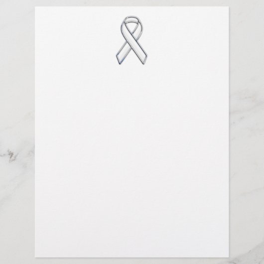 Chrome Belted Style White Ribbon Awareness (Vorderseite)