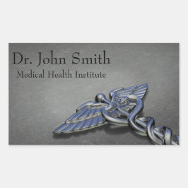 Chrome Beruflich Medical Caduceus - Aufkleber