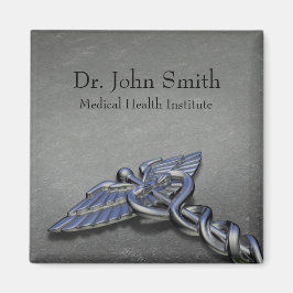 Chrome Beruflich Medical Caduceus - Magnet