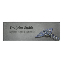 Chrome Beruflich Medical Caduceus - Name Tag Namenschild
