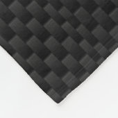 Chrome Black Ribbon Awareness Carbon Fibre Fleecedecke (Ecke)